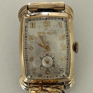 Vintage Bulova Swiss Watch 10k RGP Gold automatic 17 jewel works